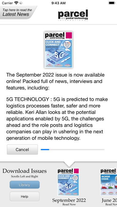 Parcel and Postal Technology Screenshot