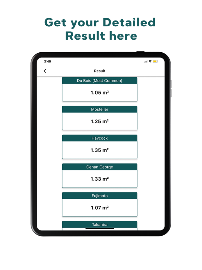 BSA Calculator - Body Area