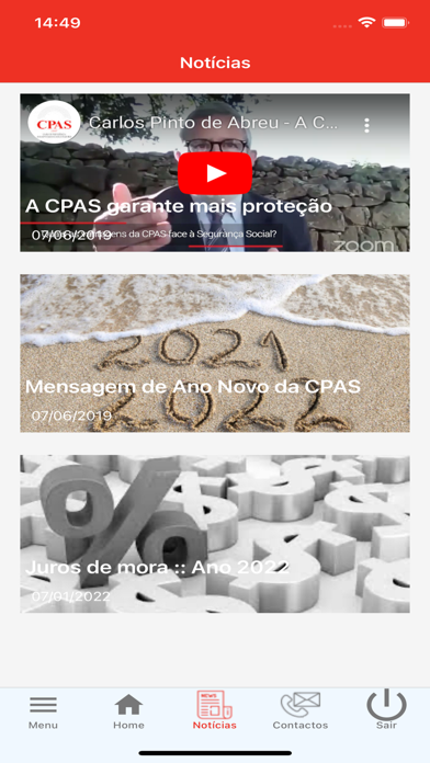 App Beneficiário CPAS Screenshot