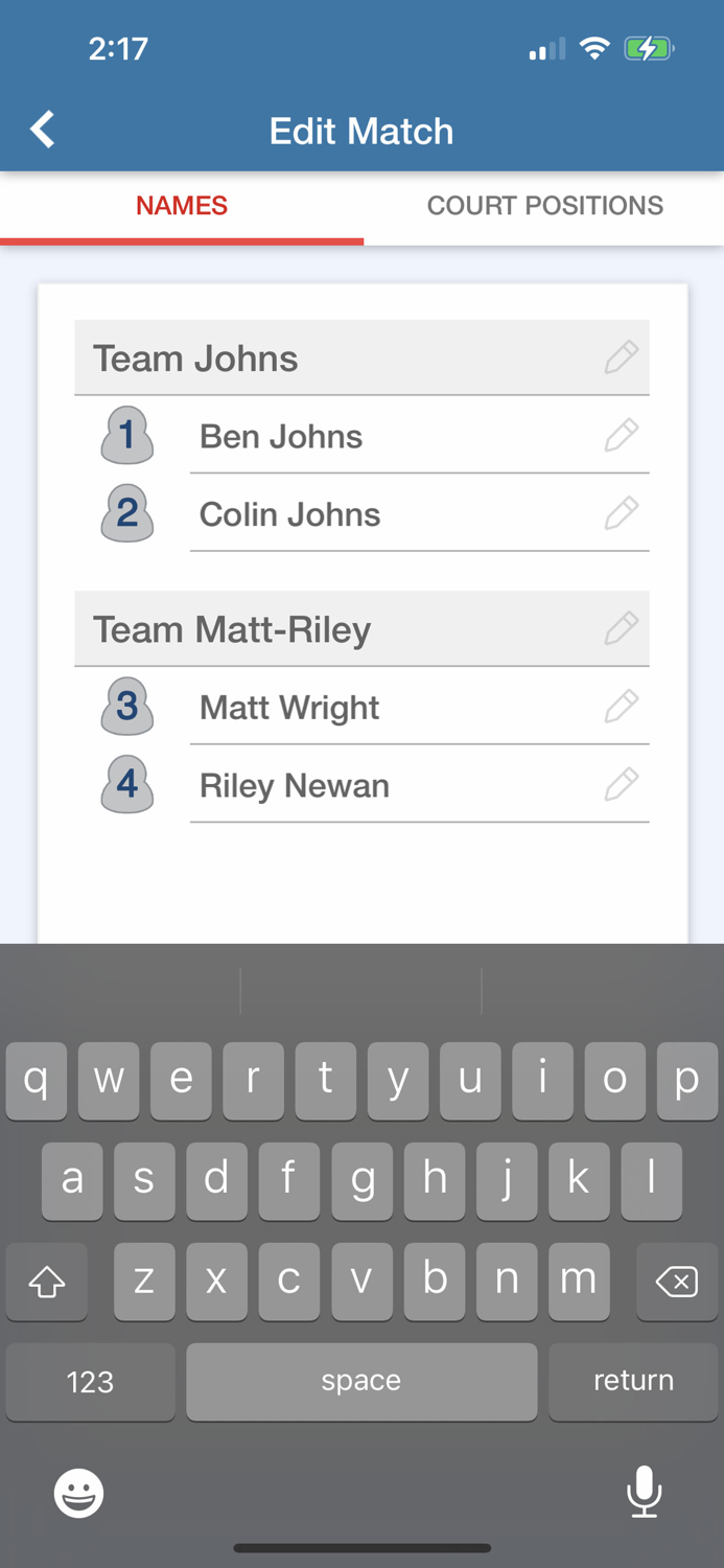 Dinking Up - Pickleball Scores