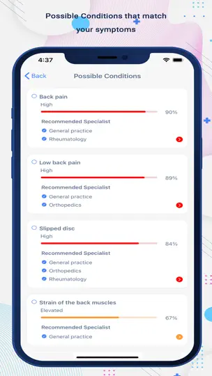 Screenshot von Symptom Checker & Medication auf dem iPhone 4
