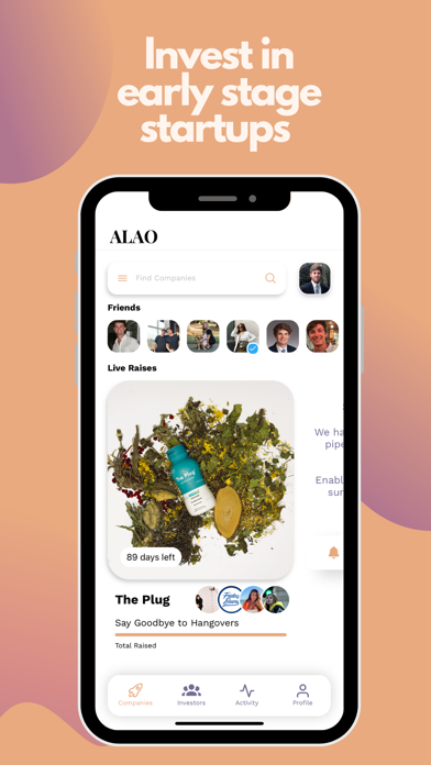 ALAO: Social Startup Investing Screenshot