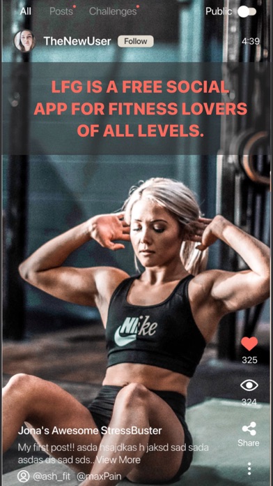 LFG Fitness Screenshot