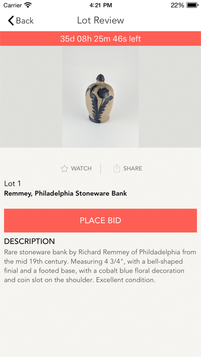 Brooks Auction Screenshot