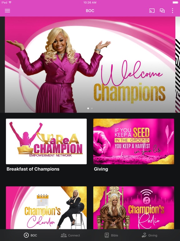 UAREACHAMPION EMPOWERMENT iPad screenshot 1 - Education app