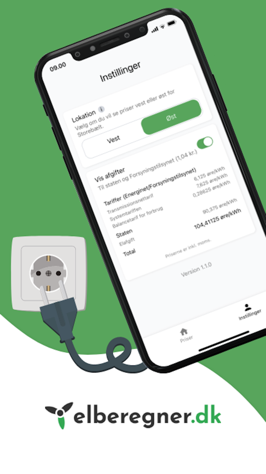 #5. Elberegner (iOS) 由: https://elberegner.dk/