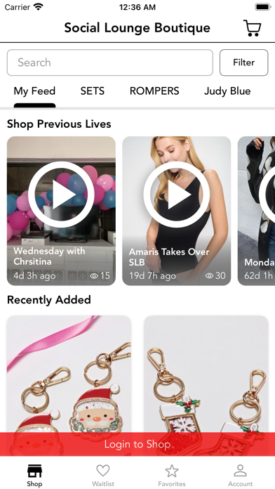 Social Lounge Boutique Screenshot