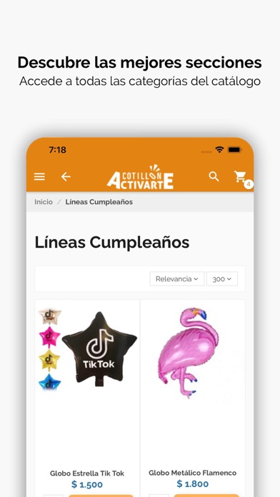 Cotillón Activarte Screenshot