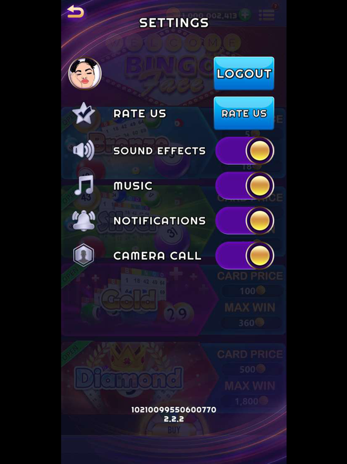 Bingo Face - PvP Bingo