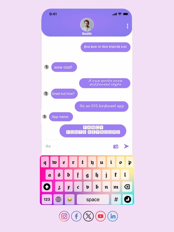 Screenshot #5 pour fancy fonts - custom keyboard