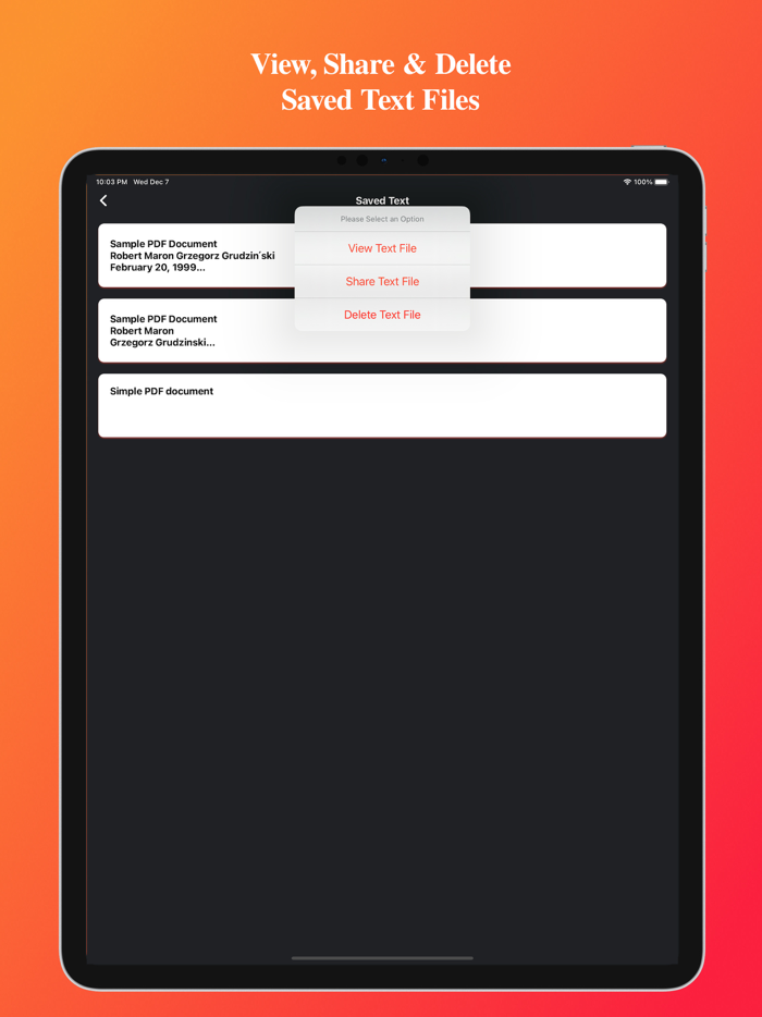 Text Converter PDF and Speech