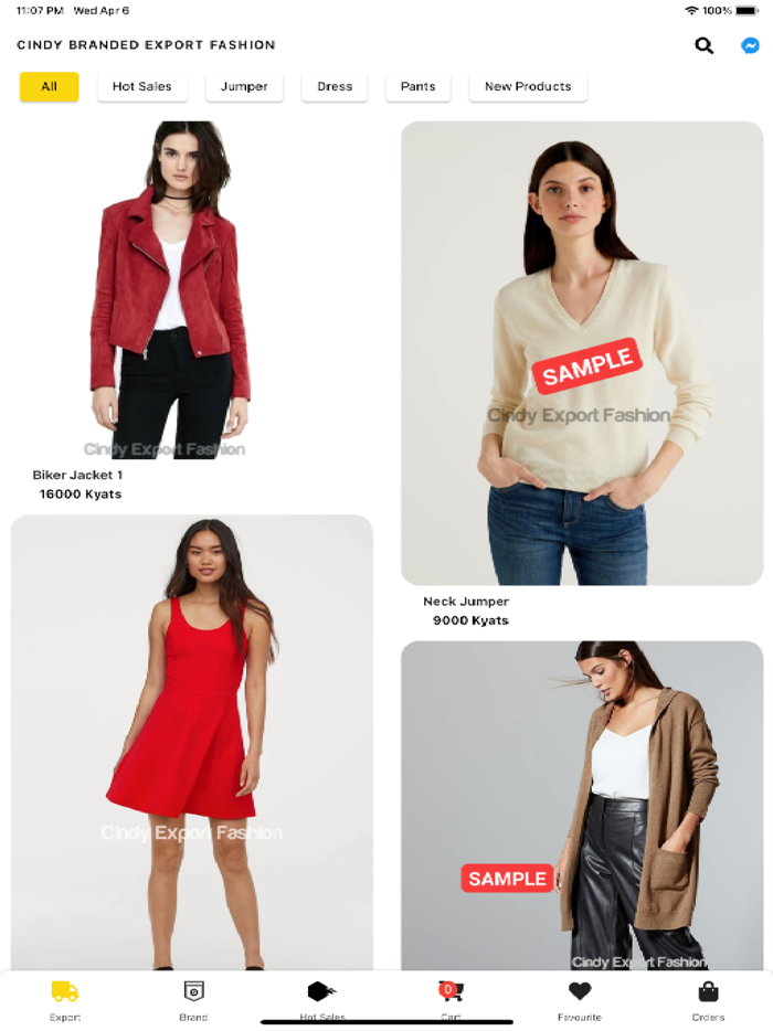 Cindy Branded Export Fashion