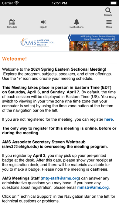Screenshot #2 pour AMS Spring 2024 Eastern
