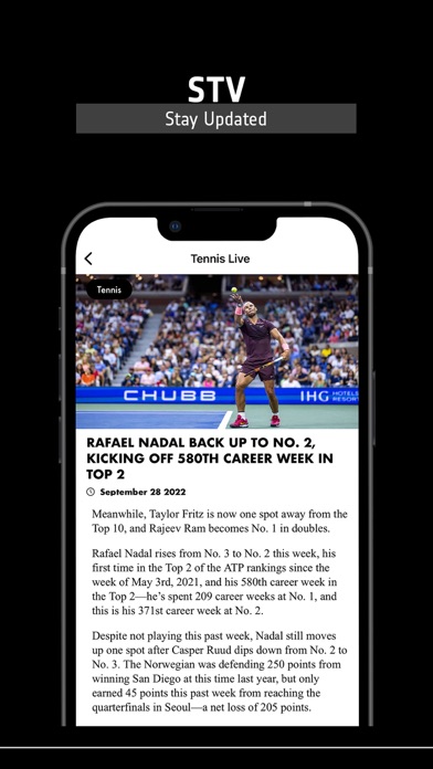 Tennis TV Live - Streaming Screenshot