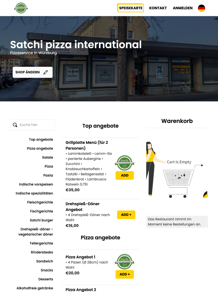 Satchi pizza international
