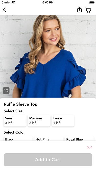 the Weatherford Boutique Screenshot