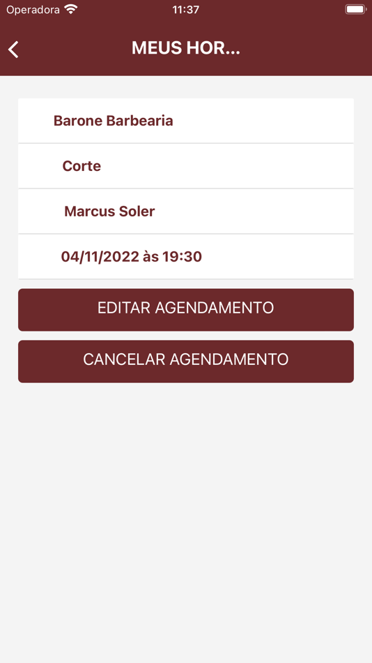 #5. Barone Barbearia (iOS) Podle: BEMP Tecnologia