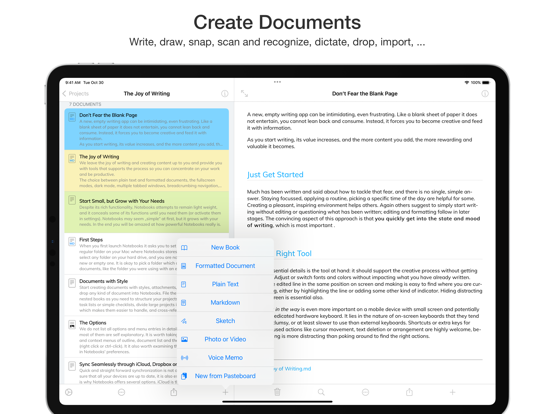 Notebooks – Write and Organize iPad app afbeelding 8