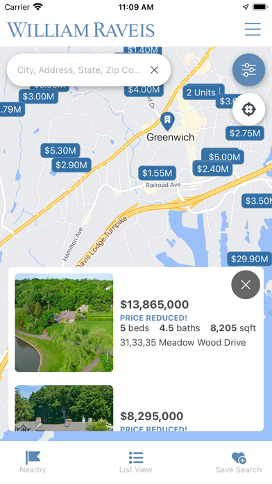 William Raveis Real Estate Screenshot