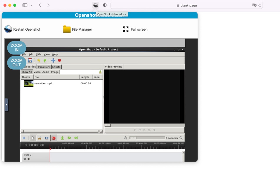 #1. OpenShot video editor (macOS) 由: SSA