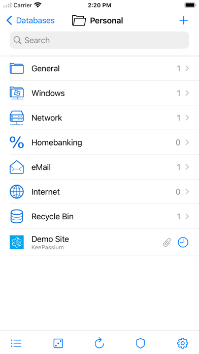 Screenshot 3 of KeePassium for Intune App
