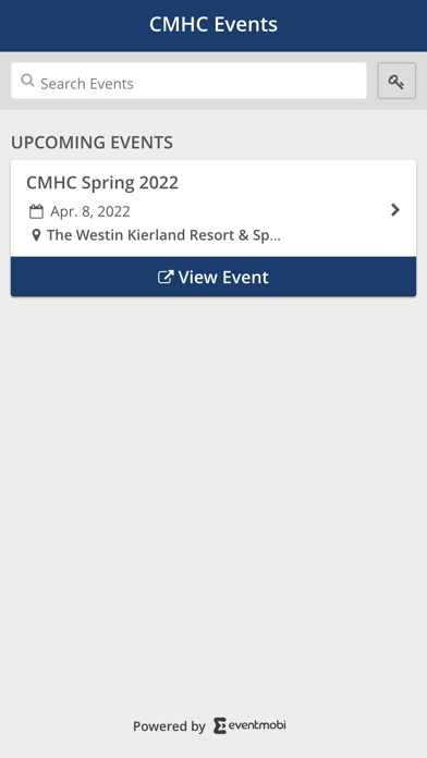 CMHC Events Screenshot