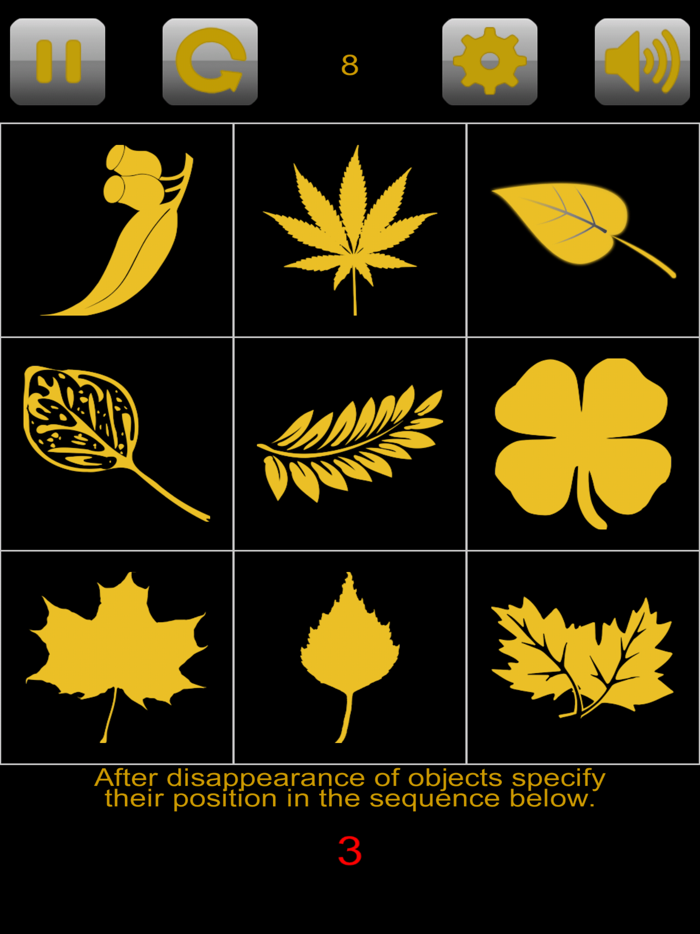 Memory training. Figures