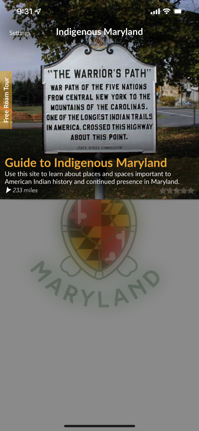Guide to Indigenous Maryland