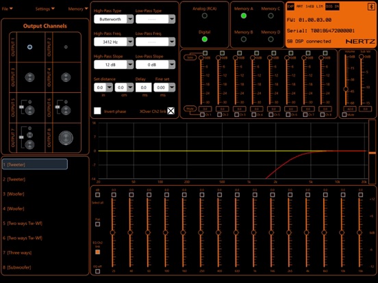 S8 DSP Mobile iPad screenshot