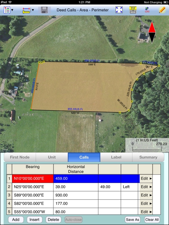 Screenshot #5 pour Deed Calls - Area - Perimeter