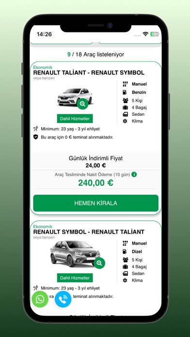 Bera Rent A Car Screenshot