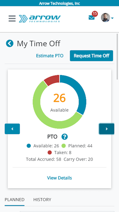 PrismHR Employee Portal Screenshot