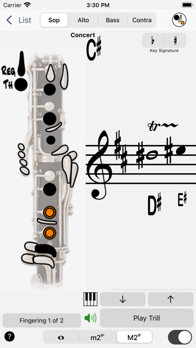 Fingering Woodwinds for iPhone Screenshot