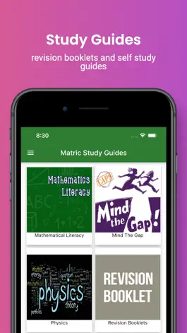 Game screenshot Matric Study Guides apk