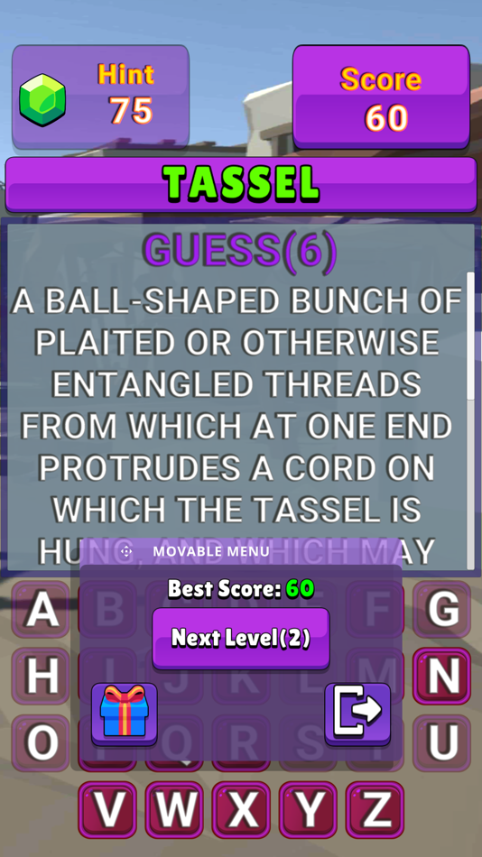 #6. Word Brain Busters Word Puzzle (iOS) By: Tec Dungeon