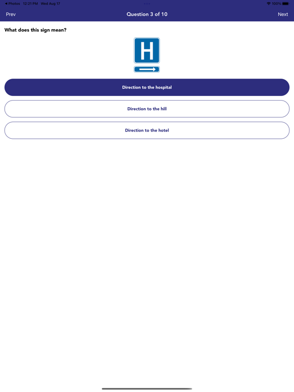 Montana DMV Permit Test 2025 iPad screenshot 3 - Education app