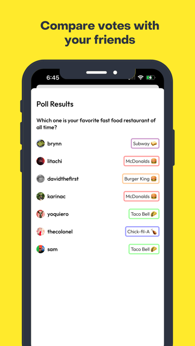 PollMe - fun polls Screenshot