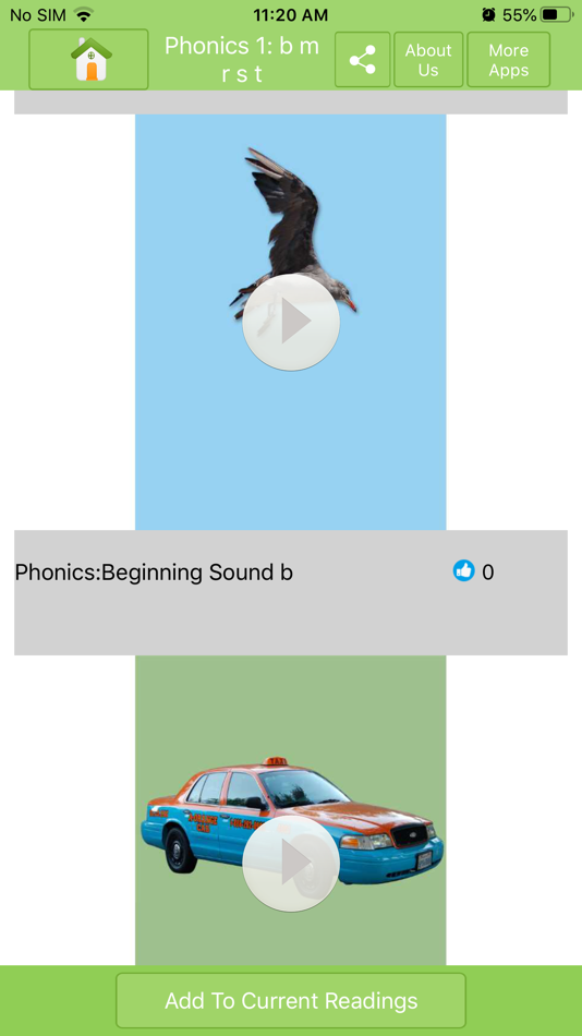 #2. Phonics Audiocards Lite (iOS) Podle: KnowleMedia