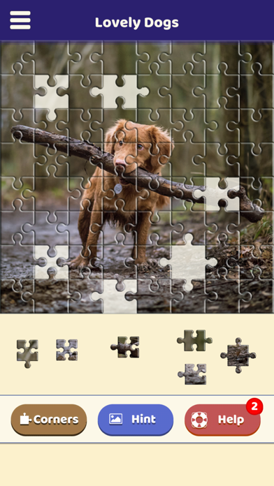 Lovely Dogs Puzzle Screenshot