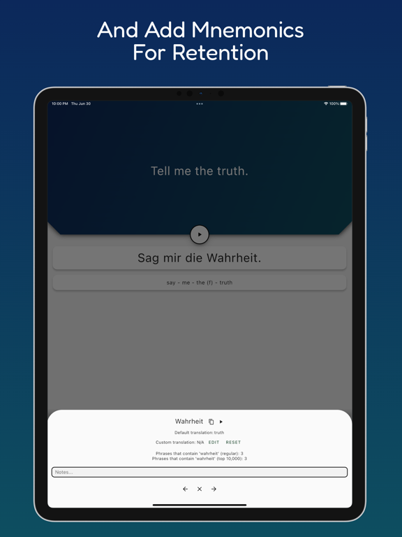 Litany Language Learning iPad screenshot 8 - Education app
