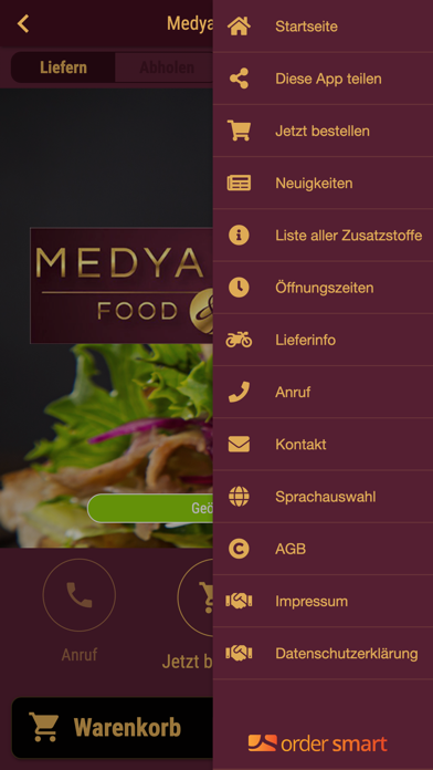 Medya Kebap Lieferservice Screenshot