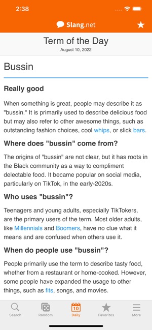 Slang Dictionary on the App Store