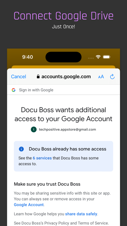 #1. Docu Boss for Google Drive (iOS) Podle: Tech Positive