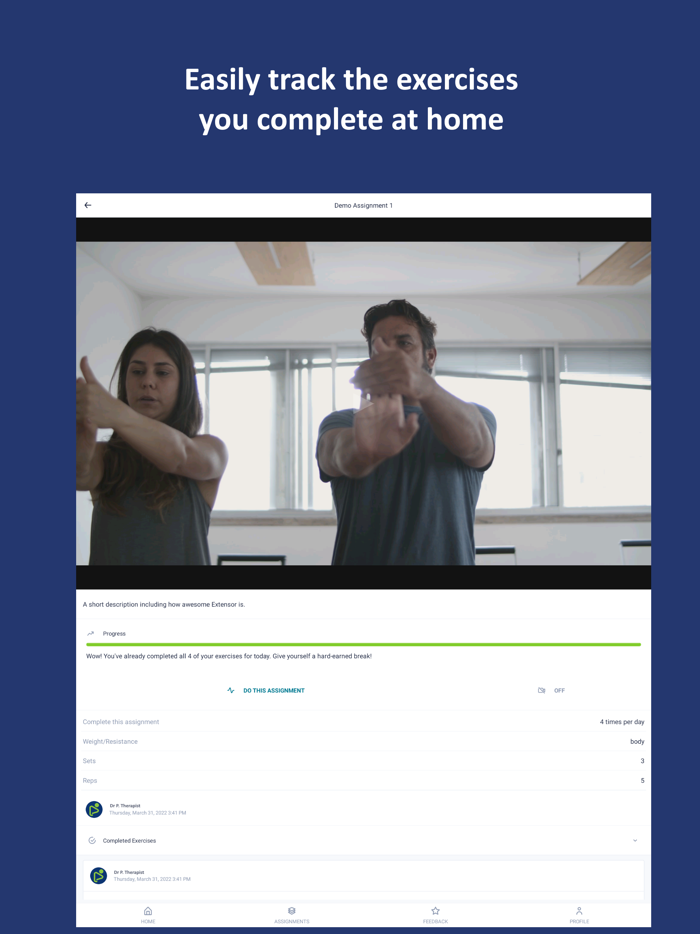 Extensor -- Physio Patients