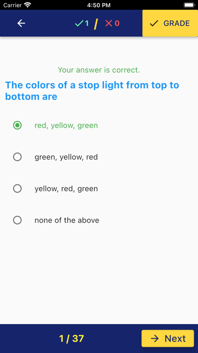 Arizona Basic Driving Test Screenshot