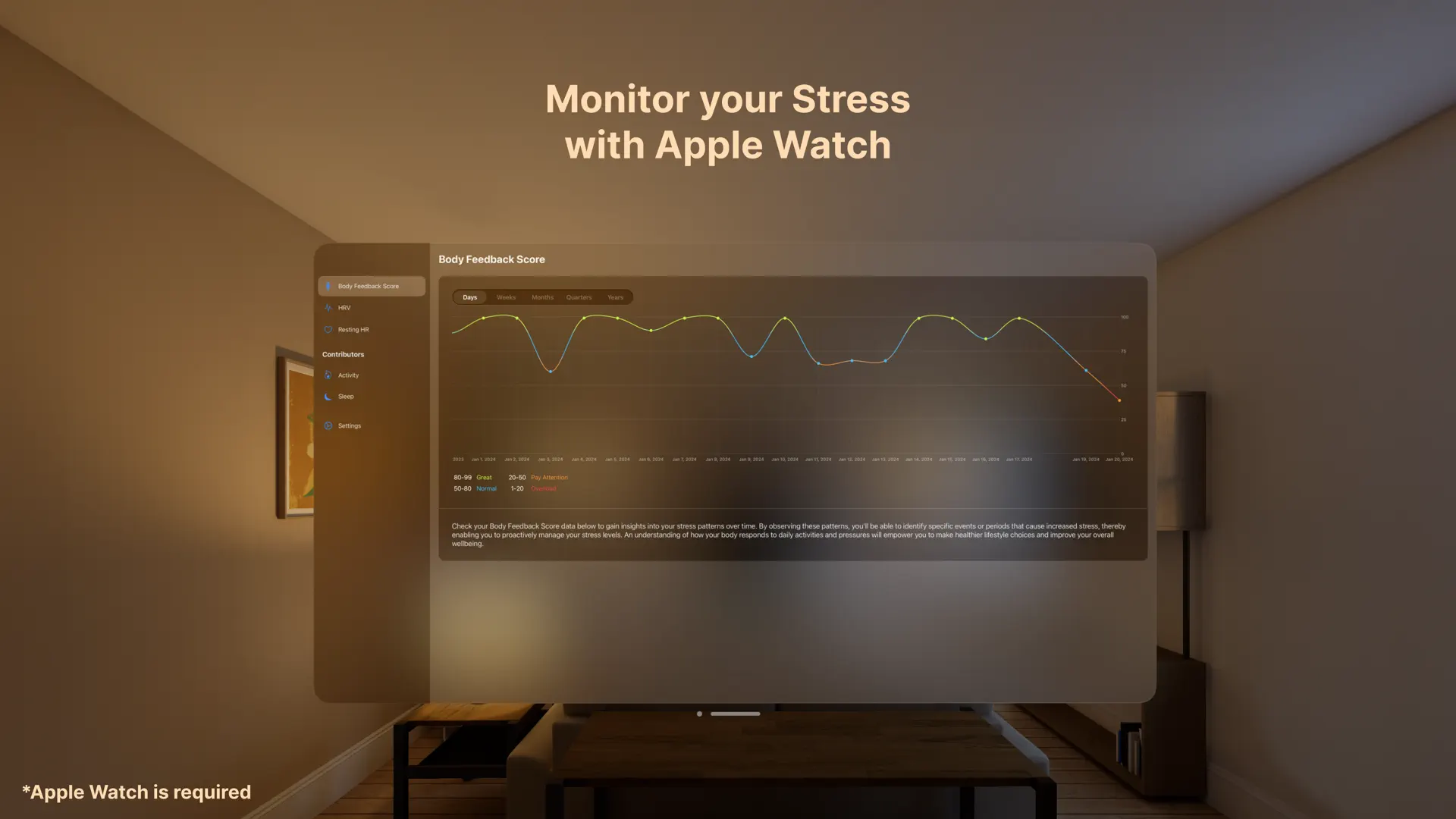 Stress Monitor for Watch screenshot