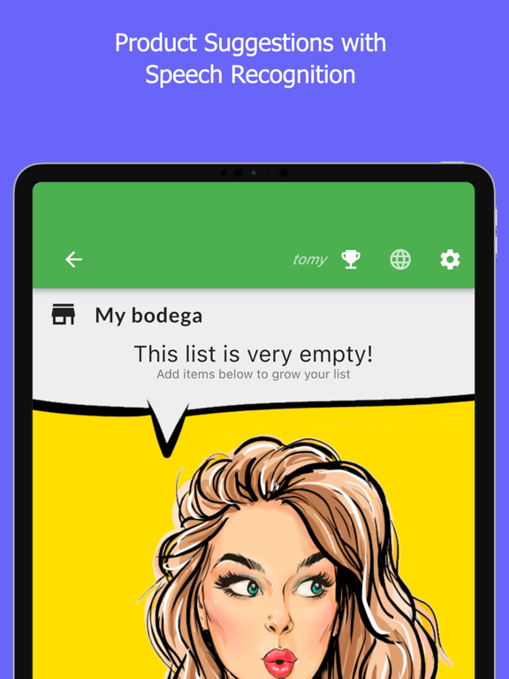 Grocery Shopping List: Frooty iPad screenshot 9 - Productivity app