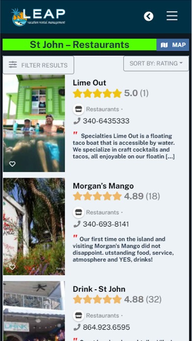 Leap Vacation Rental Mgmt Screenshot