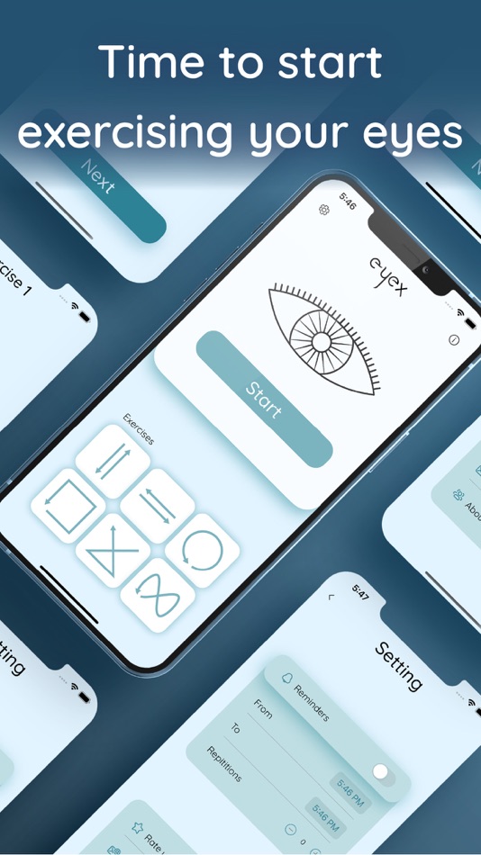 #1. Eyes Exercise: Eyeque (iOS) 由: yoosef sharafi