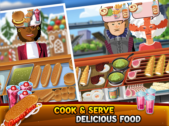 Hot Dog Bush: Food Truck Game iPad app afbeelding 1